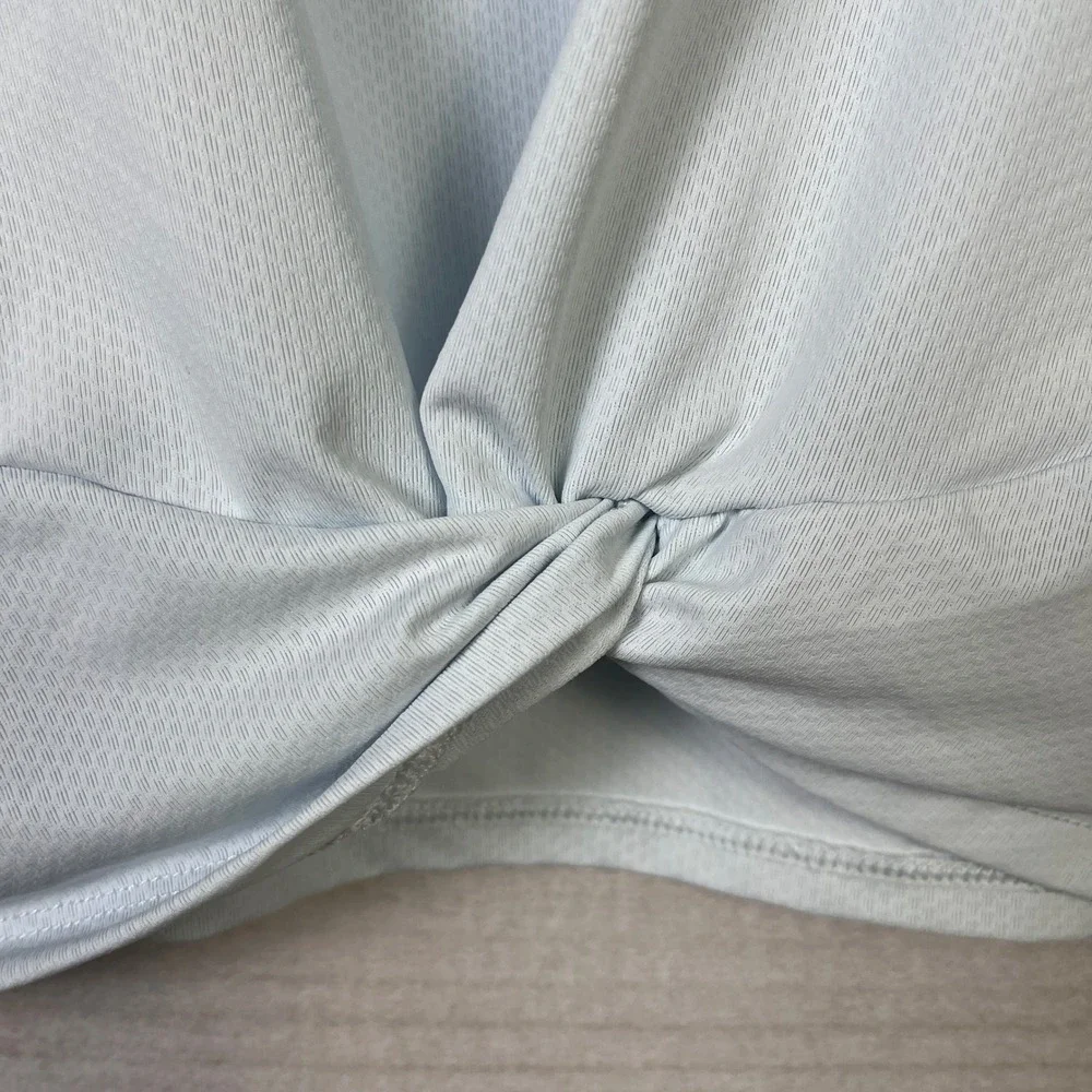 Abercrombie Kids YPB Light Blue Twist Front Active Tank Top Girls Size 11/12